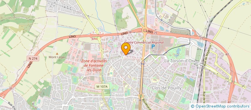 localisation de l'entreprise MONSIEUR ANTOINE BINET à DIJON