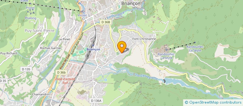 localisation de l'entreprise MONSIEUR ANTOINE BLANCHET  BRIANCON