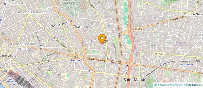 localisation de l'entreprise MONSIEUR ANTOINE BLANCHET  PARIS