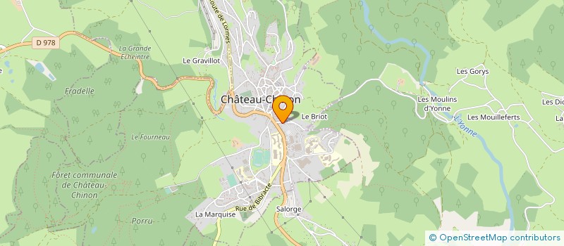 localisation de l'entreprise MONSIEUR ANTOINE BLIN  CHATEAU-CHINON (VILLE)