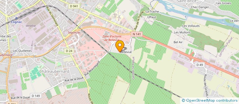 localisation de l'entreprise MONSIEUR ANTOINE BOIREAU  CHATEAUBERNARD