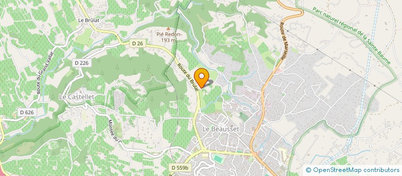 localisation de l'entreprise MONSIEUR ANTOINE BONAFE à LE BEAUSSET
