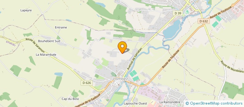 localisation de l'entreprise MONSIEUR ANTOINE BONALDO  LOMBEZ