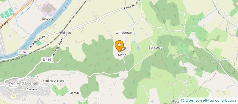 localisation de l'entreprise MONSIEUR ANTOINE BONHOMME  PENNE-D'AGENAIS