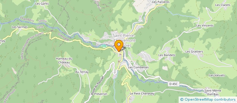 localisation de l'entreprise MONSIEUR ANTOINE BONNET à SAINT-PIERRE-D'ENTREMONT