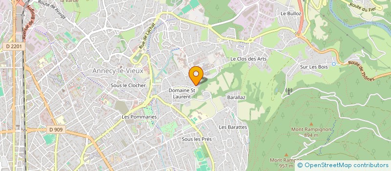 localisation de l'entreprise MONSIEUR ANTOINE BOREL DU BEZ à ANNECY