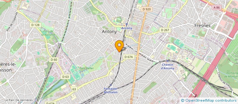 localisation de l'entreprise MONSIEUR ANTOINE BORGNON à ANTONY