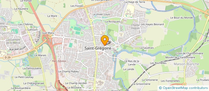 localisation de l'entreprise MONSIEUR ANTOINE BOUDOT  RENNES