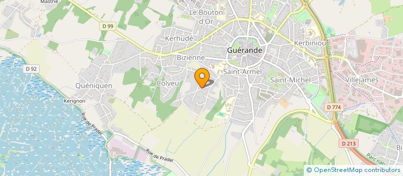 localisation de l'entreprise MONSIEUR ANTOINE BOUGRO  GUERANDE