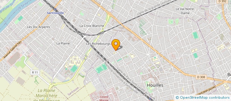 localisation de l'entreprise MONSIEUR ANTOINE BOUGUENEC  HOUILLES