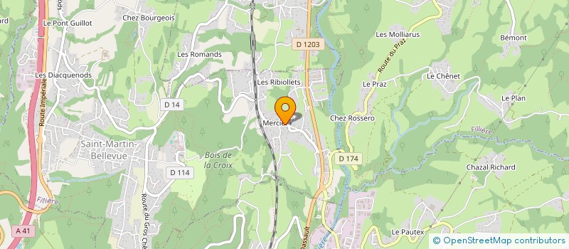 localisation de l'entreprise MONSIEUR ANTOINE BOUILLET  FILLIERE