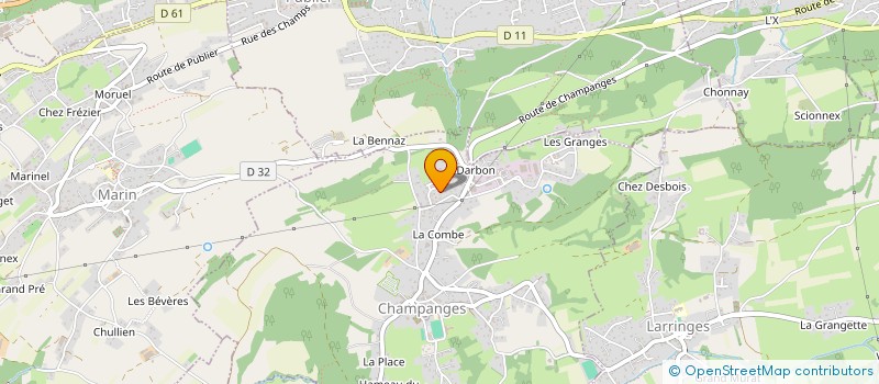 localisation de l'entreprise MONSIEUR ANTOINE BOULARD  CHAMPANGES