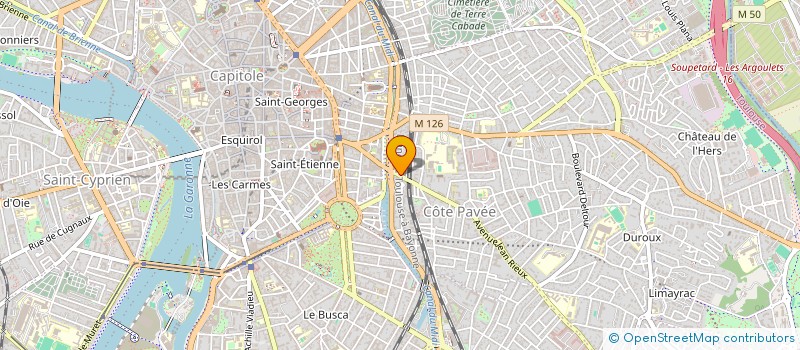 localisation de l'entreprise MONSIEUR ANTOINE BOURDET  TOULOUSE