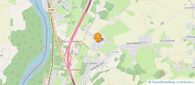 localisation de l'entreprise MONSIEUR ANTOINE BOURGERIE à COSNE-COURS-SUR-LOIRE