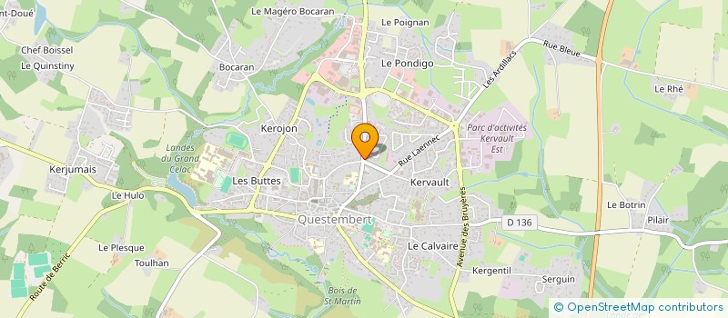 localisation de l'entreprise MONSIEUR ANTOINE BOURGET  QUESTEMBERT