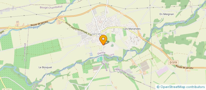 localisation de l'entreprise MONSIEUR ANTOINE BOURNE  JARCIEU