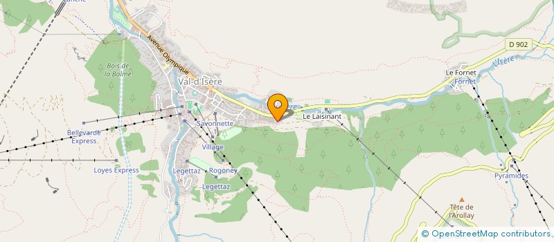 localisation de l'entreprise MONSIEUR ANTOINE BOVYN  VAL D'ISERE