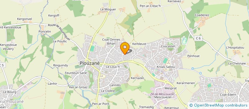 localisation de l'entreprise MONSIEUR ANTOINE BRAULT  PLOUZANE