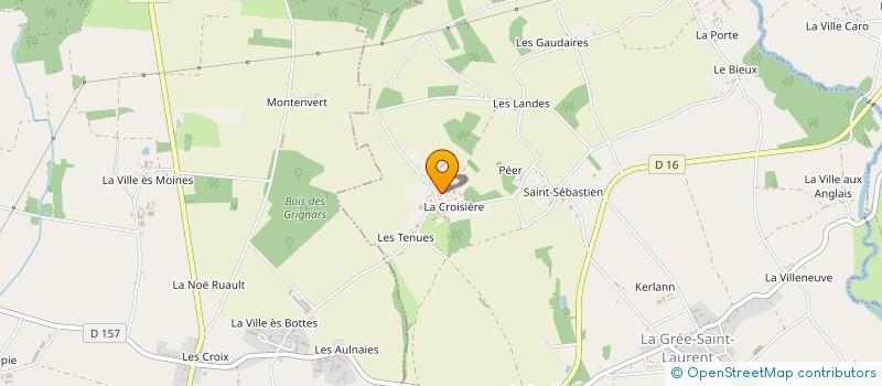 localisation de l'entreprise MONSIEUR ANTOINE BREHELIN  LA GREE-SAINT-LAURENT