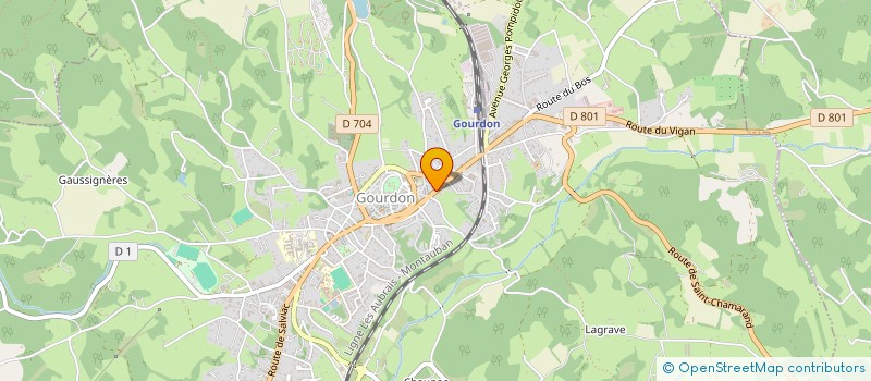 localisation de l'entreprise MONSIEUR ANTOINE BRETENET  GOURDON