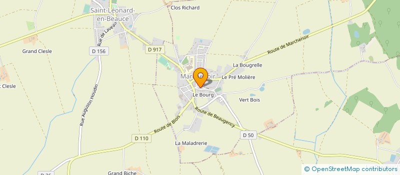 localisation de l'entreprise MONSIEUR ANTOINE BRETON à MARCHENOIR
