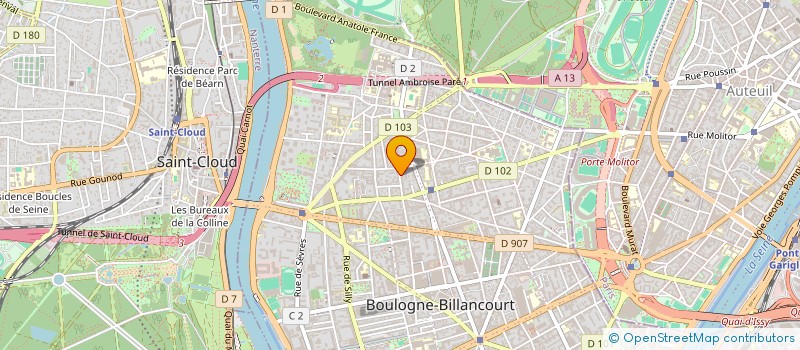 localisation de l'entreprise MONSIEUR ANTOINE BRILLAND à BOULOGNE-BILLANCOURT