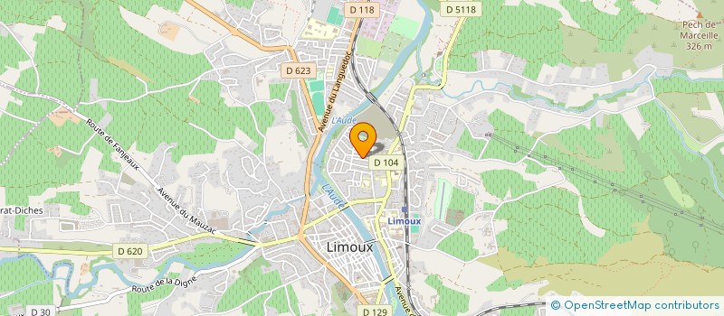localisation de l'entreprise MONSIEUR ANTOINE BRUN à LIMOUX