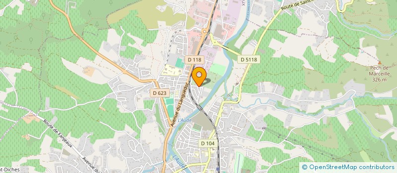 localisation de l'entreprise MONSIEUR ANTOINE BRUN  LIMOUX