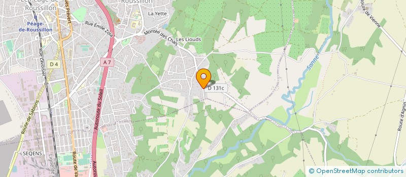 localisation de l'entreprise MONSIEUR ANTOINE BRUN  ROUSSILLON