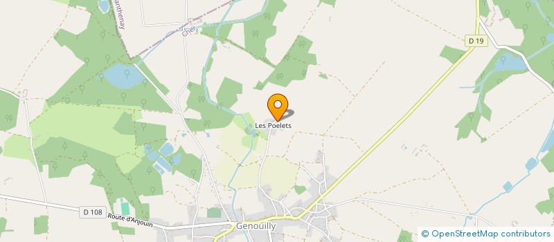 localisation de l'entreprise MONSIEUR ANTOINE BRUNET  GENOUILLY