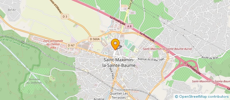 localisation de l'entreprise MONSIEUR ANTOINE BUCCHIERI à SAINT-MAXIMIN-LA-SAINTE-BAUME