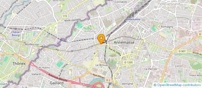 localisation de l'entreprise MONSIEUR ANTOINE BURGNIARD  ANNEMASSE