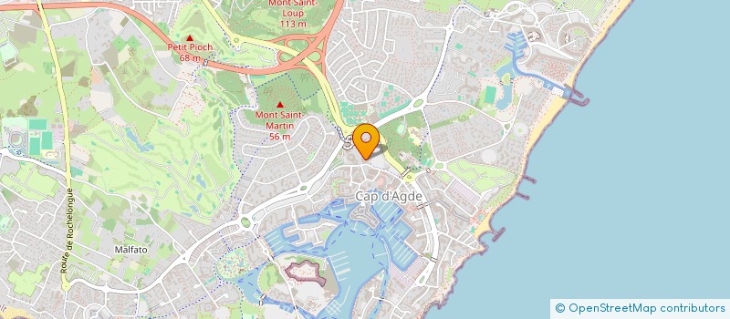 localisation de l'entreprise MONSIEUR ANTOINE BUSSIERE  AGDE