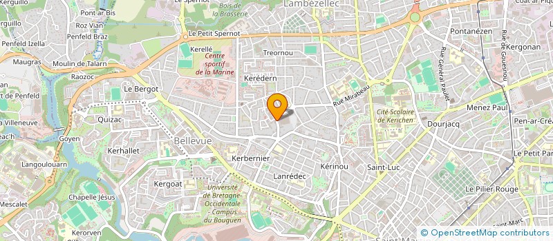 localisation de l'entreprise MONSIEUR ANTOINE CADUDAL à BREST