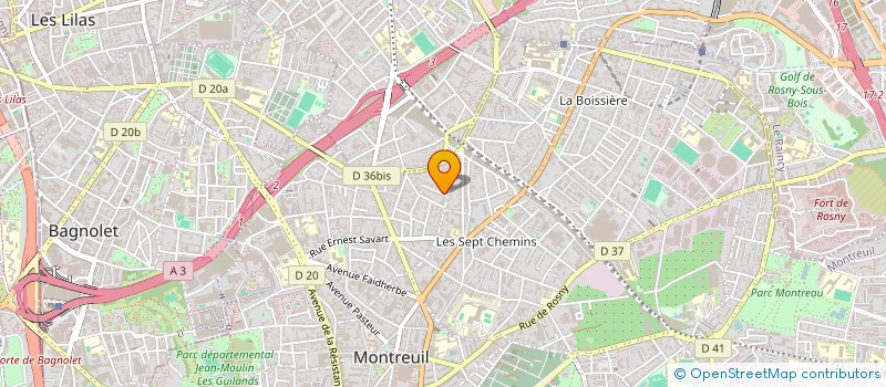 localisation de l'entreprise MONSIEUR ANTOINE CALVO PLATERO à MONTREUIL