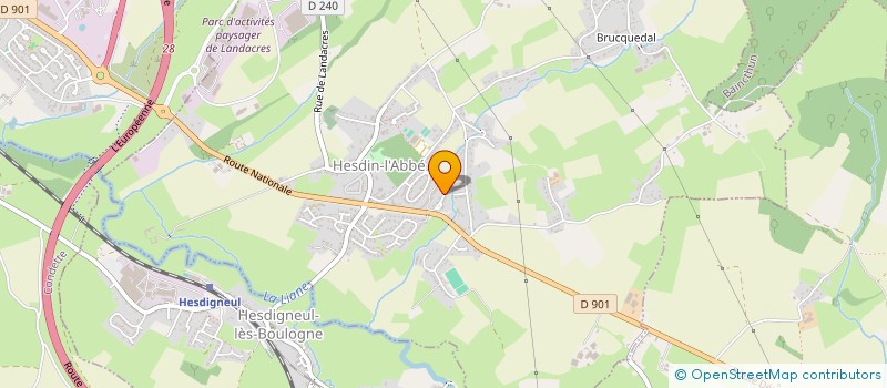 localisation de l'entreprise MONSIEUR ANTOINE CARLU  HESDIN-L'ABBE