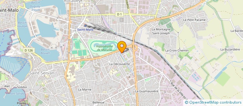 localisation de l'entreprise MONSIEUR ANTOINE CAROFF  SAINT-MALO