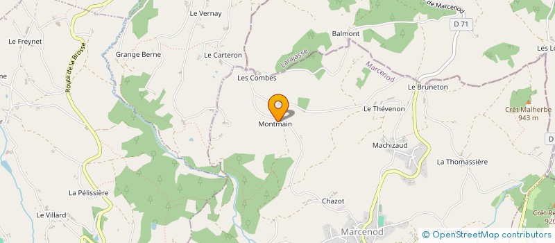 localisation de l'entreprise MONSIEUR ANTOINE CARTERON à MARCENOD