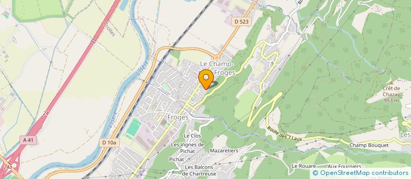 localisation de l'entreprise MONSIEUR ANTOINE CARTIER MILLON  LE CHAMP-PRES-FROGES