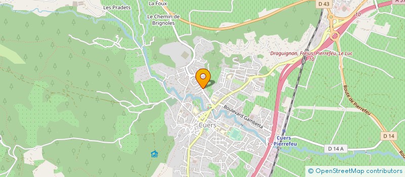 localisation de l'entreprise MONSIEUR ANTOINE CARUSO à CUERS
