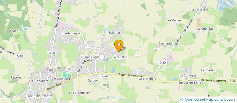 localisation de l'entreprise MONSIEUR ANTOINE CASAGRAUDE  BAGE-DOMMARTIN