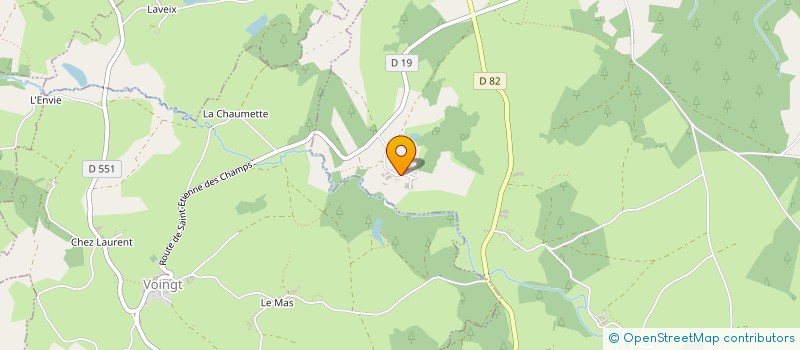 localisation de l'entreprise MONSIEUR ANTOINE CASSIN  SAINT-ETIENNE-DES-CHAMPS