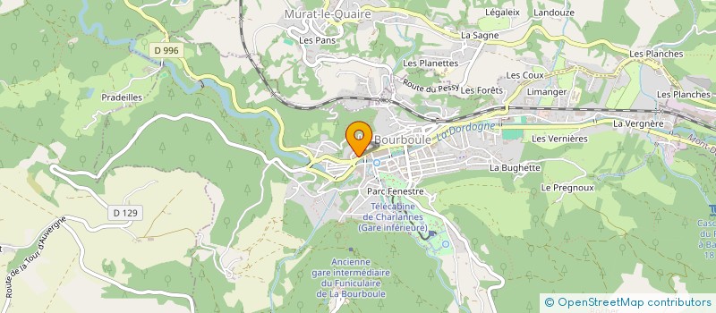 localisation de l'entreprise MONSIEUR ANTOINE CASTETS-GREGORI  LA BOURBOULE