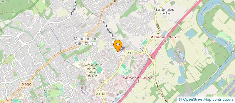 localisation de l'entreprise MONSIEUR ANTOINE CATALANO  MONTBONNOT-SAINT-MARTIN