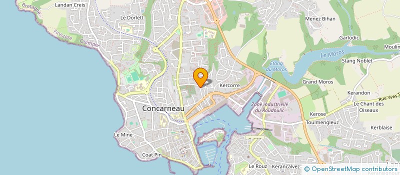 localisation de l'entreprise MONSIEUR ANTOINE CATTELOIN à CONCARNEAU