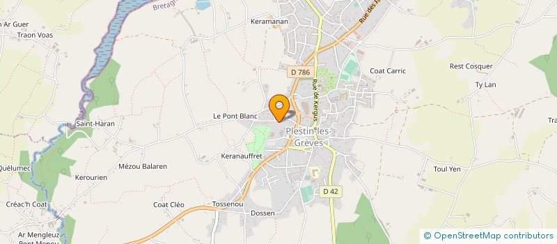 localisation de l'entreprise MONSIEUR ANTOINE CAVAREC  PLESTIN-LES-GREVES