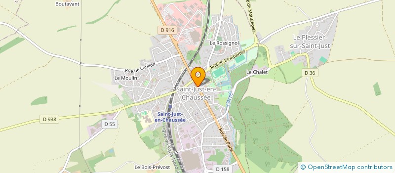 localisation de l'entreprise MONSIEUR ANTOINE CAZES  SAINT-JUST-EN-CHAUSSEE