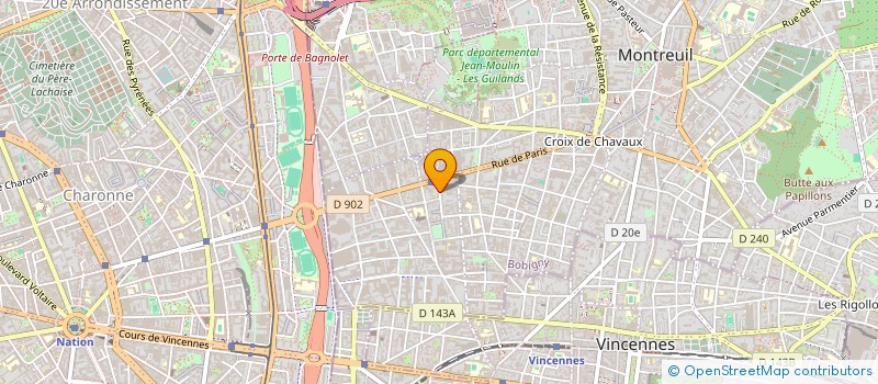 localisation de l'entreprise MONSIEUR ANTOINE CHA à MONTREUIL
