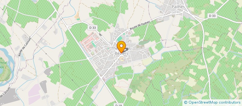 localisation de l'entreprise MONSIEUR ANTOINE CHABBERT  THEZAN-LES-BEZIERS