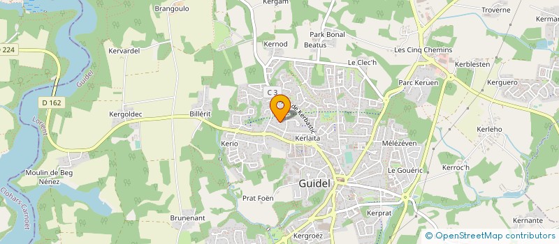 localisation de l'entreprise MONSIEUR ANTOINE CHALEIL à GUIDEL